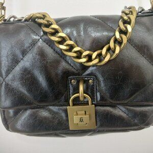 Steve Madden Bterra Black Faux Leather Crossbody Bag